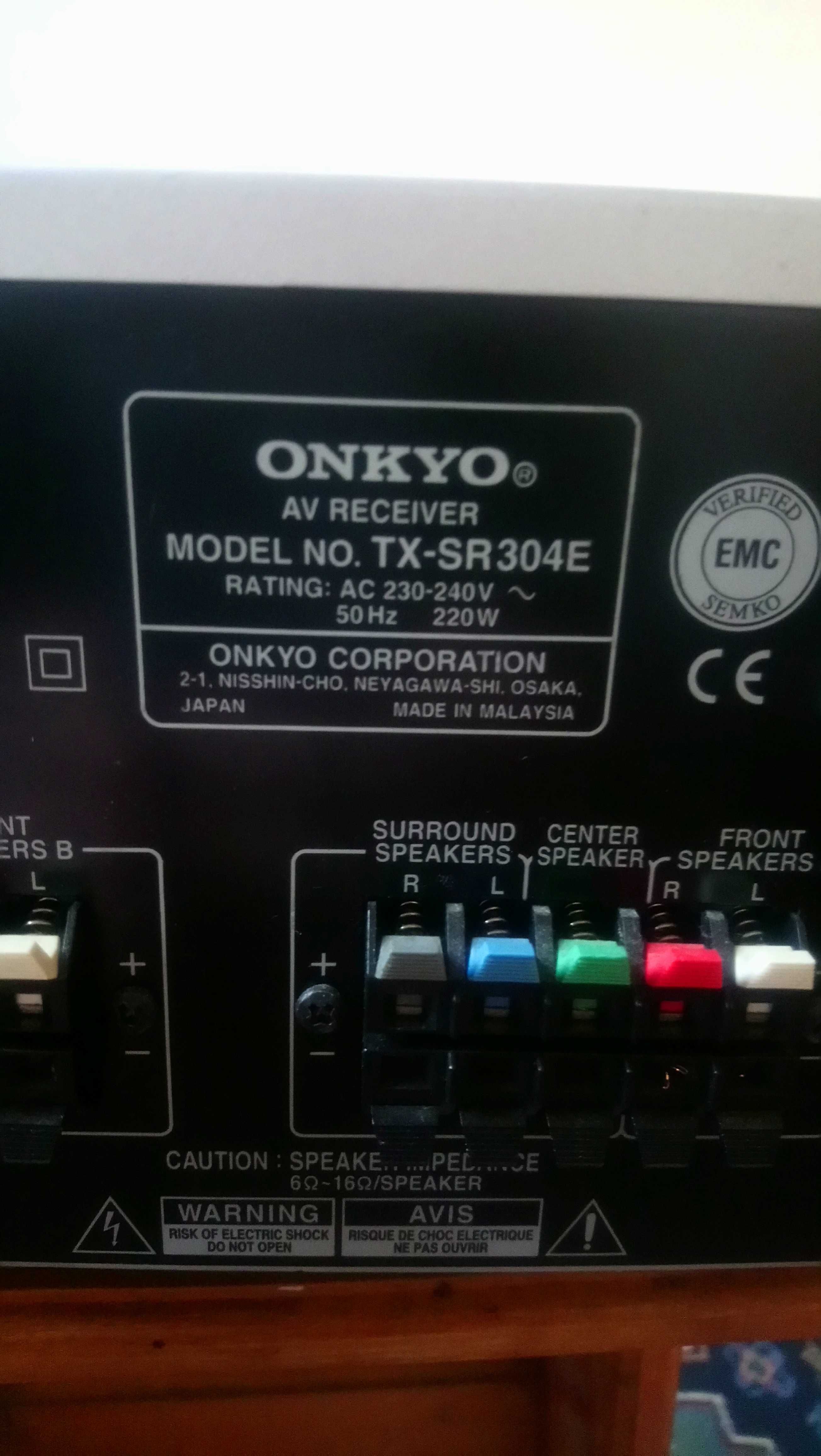 Ресивер ONKYO TX-SR304E