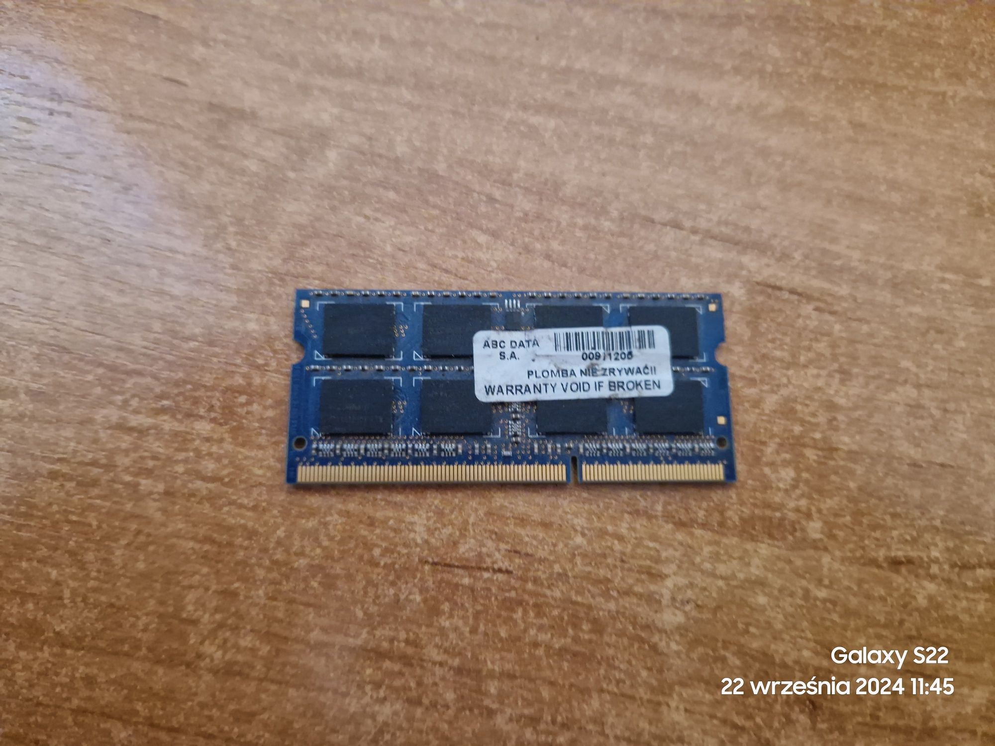 Pamięć RAM 1x4GB DDR3 (Bez L) SO-DIMM 1600MHz CL11 (do laptopa) Elixir