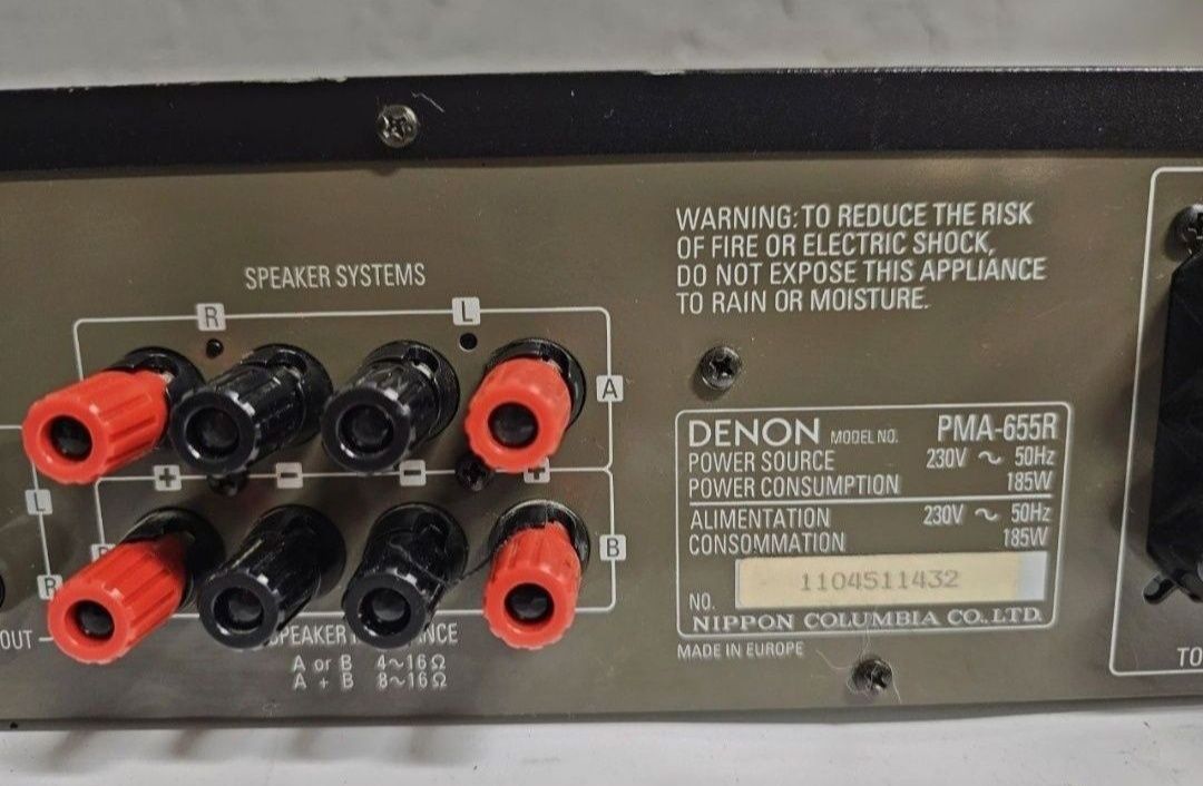 Wzmacniacz stereo Denon PMA-655R, 2*60 Watt,