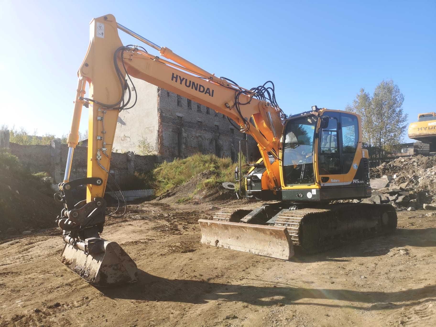 Wynajem maszyn budowlanych koparek gosienicowych  T do 48 T JCB Volvo