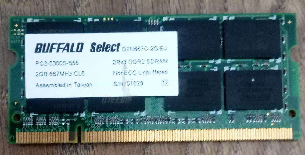 Memória SODIMM ( Portatéis ) Buffalo DDR2 2GB 667 MHz