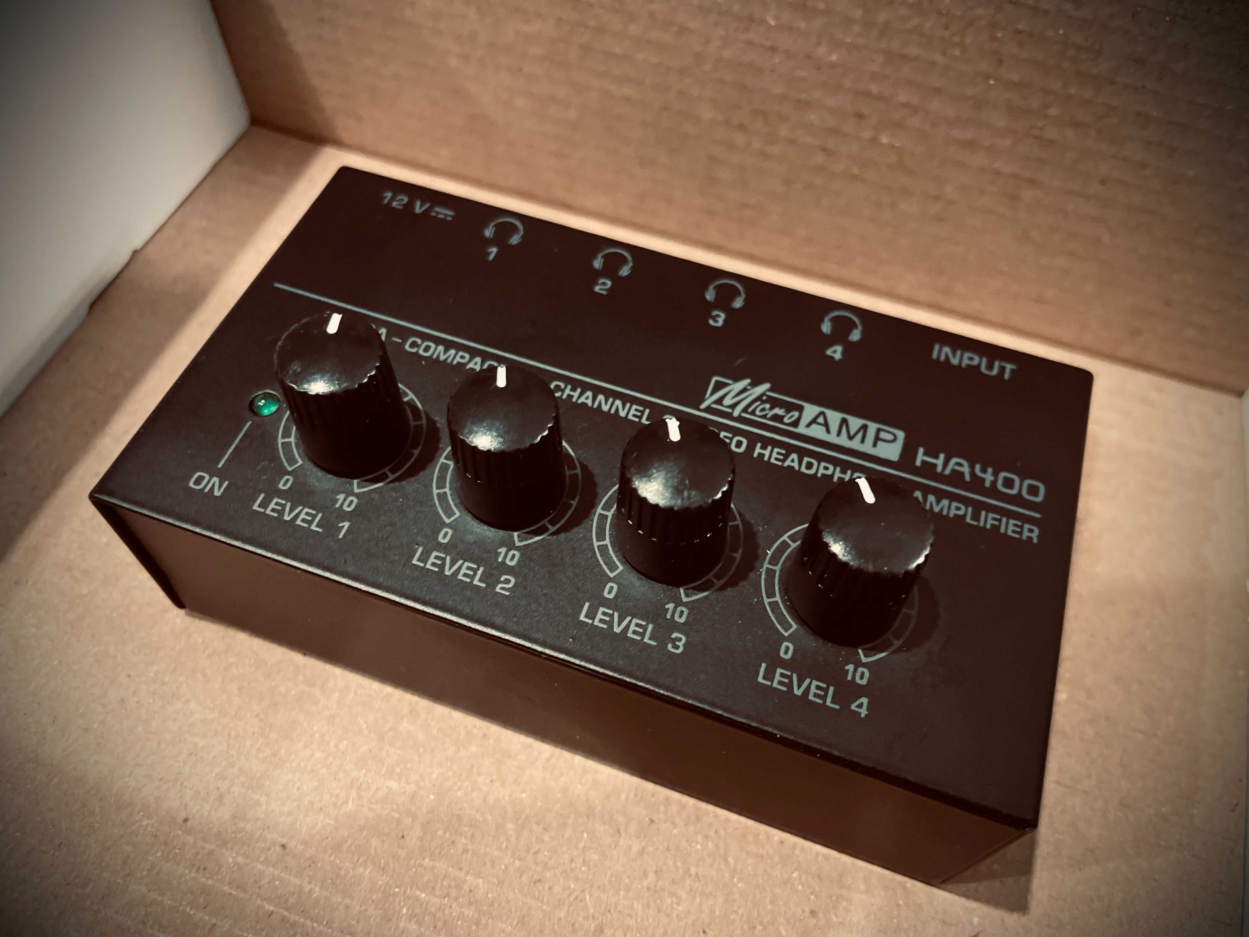 Wzmacniacz słuchawkowy IEM stereo 4 kanałowy