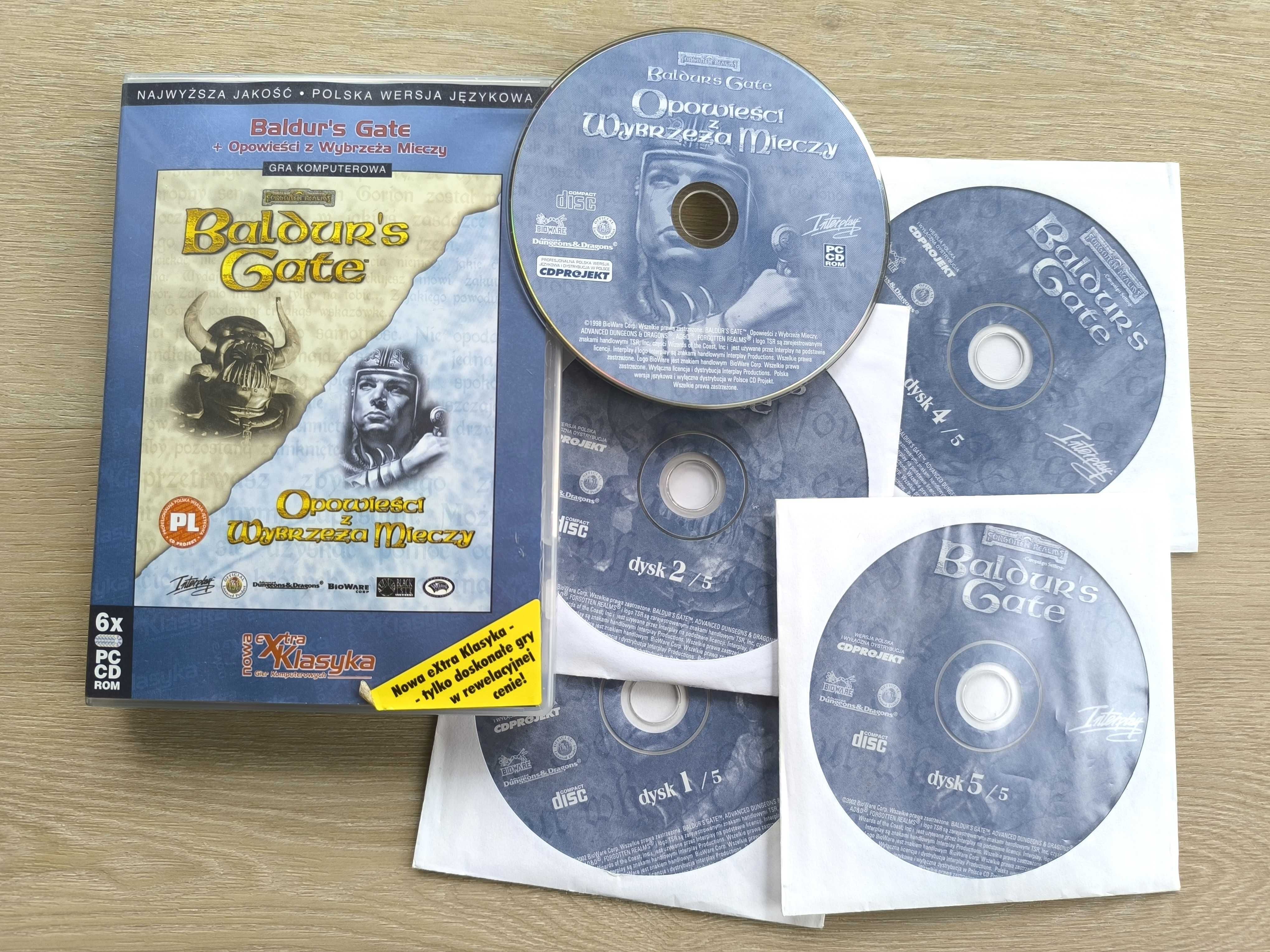 Baldurs Gate + Opowieści z Wybrzeża Mieczy [PC] (POLSKA WERSJA)