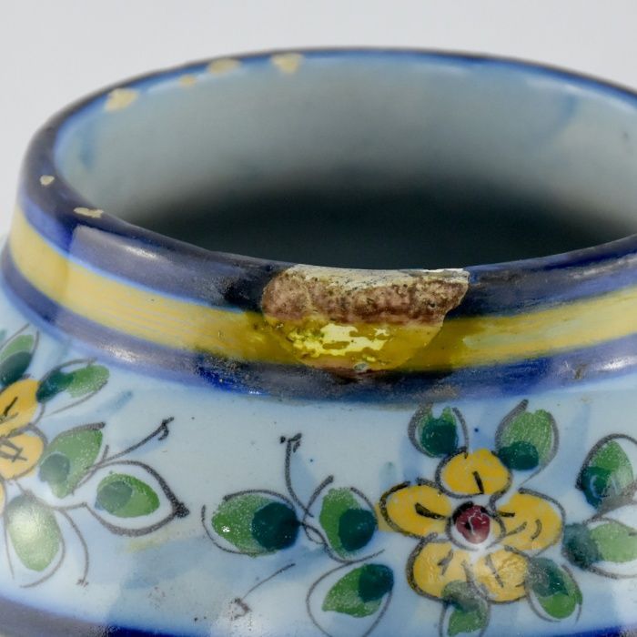 Jarra Faiança Estatuária, Coimbra E. Frutuoso, pintada à mão, anos 40