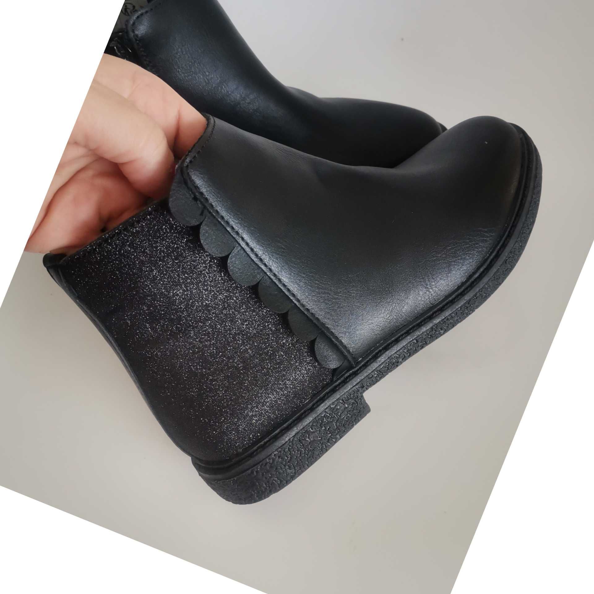 Nowe Botki 32 buty czarne botki 32 buty