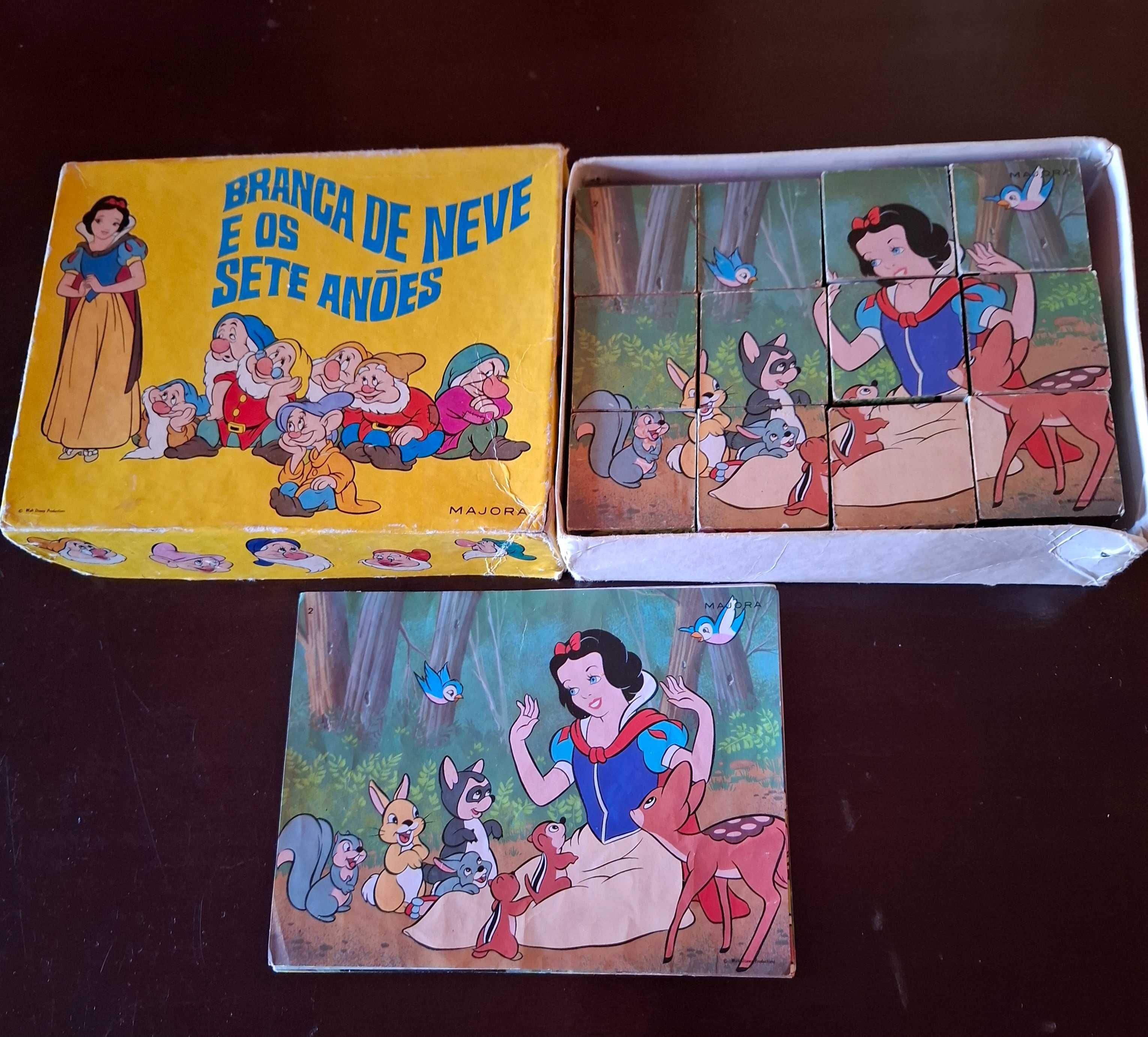 Branca de Neve e Os Sete Anões - Cubos Majora - Antigo