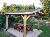 Altana, carport, wiata garażowa, zadaszenie, CENA!! 3x4m słup 12x12cm
