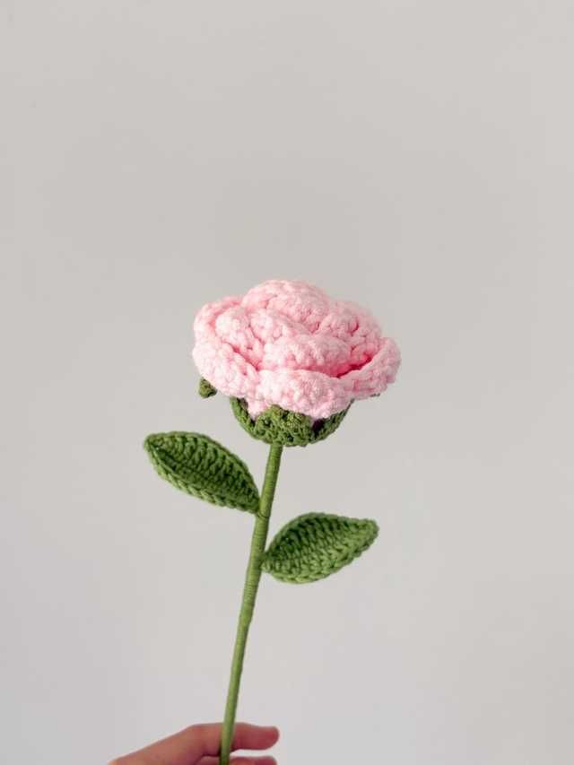 Rosa em Crochet de Variadas Cores