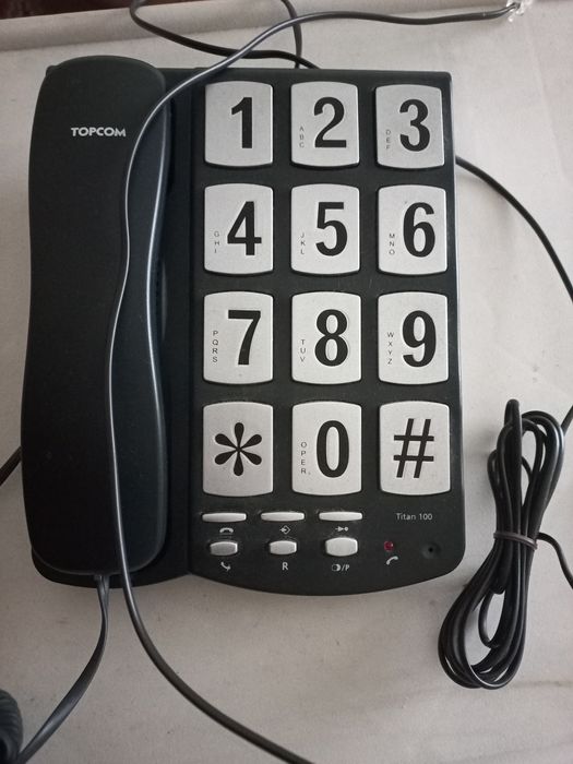 Telefone analógico teclas grandes