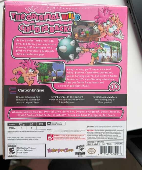 Tomba! Nintento Switch LTD Limited Run Games