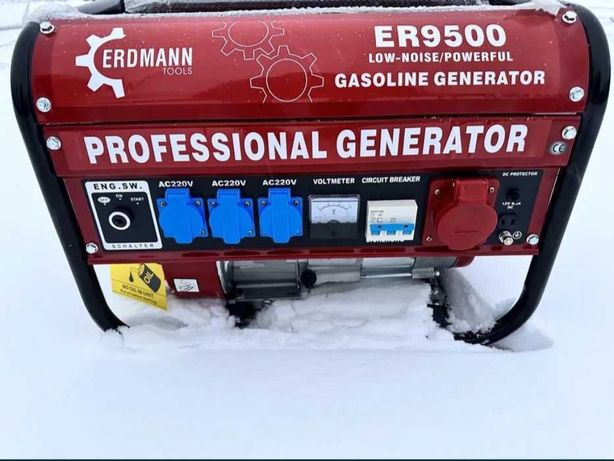 ПОТУЖНИЙ Ердман/ Генератор медь Erdman ER9500 на 4,8 кВт!