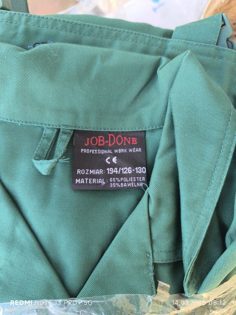Ubrania robocze  rozmiary 2XL