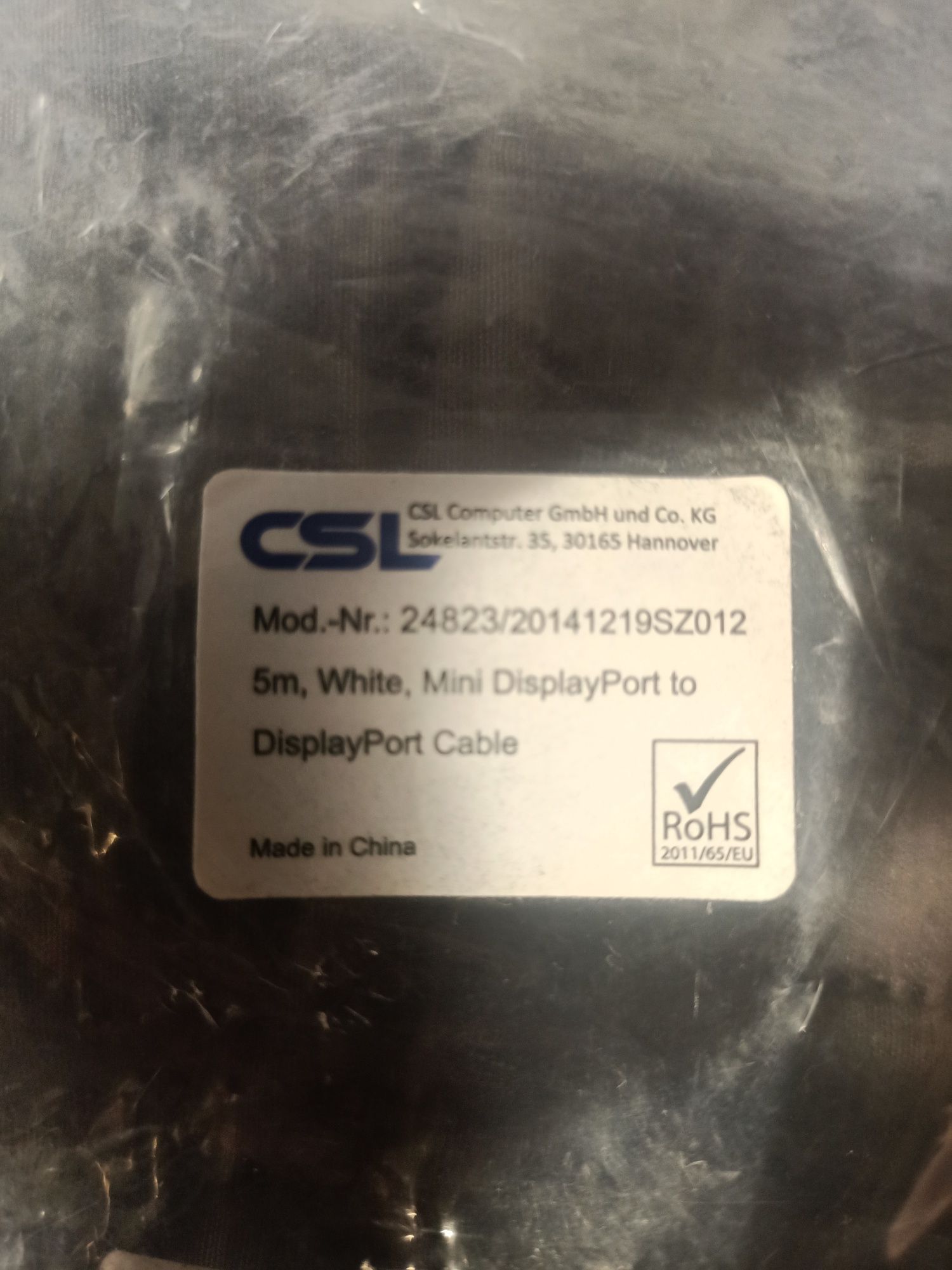 Mini displayport - Displayport kabel 5 m.

Zapraszam