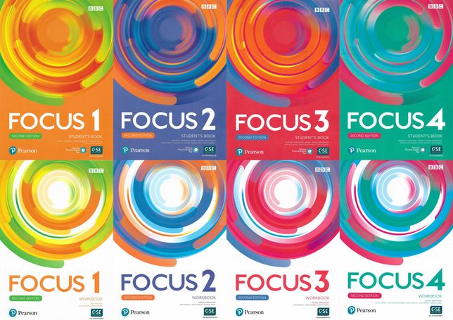 Focus 1, 2, 3, 4 (2-nd edition) комплект: Student's Book+Workbook + CD