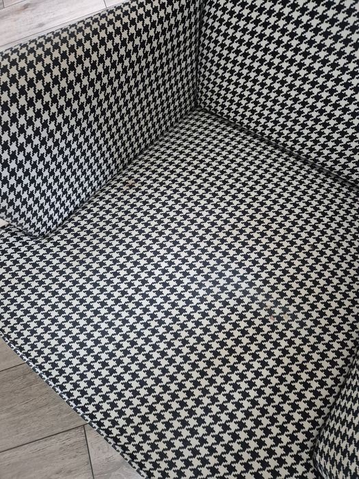 Ikea Strandmon uszak w pepitkę