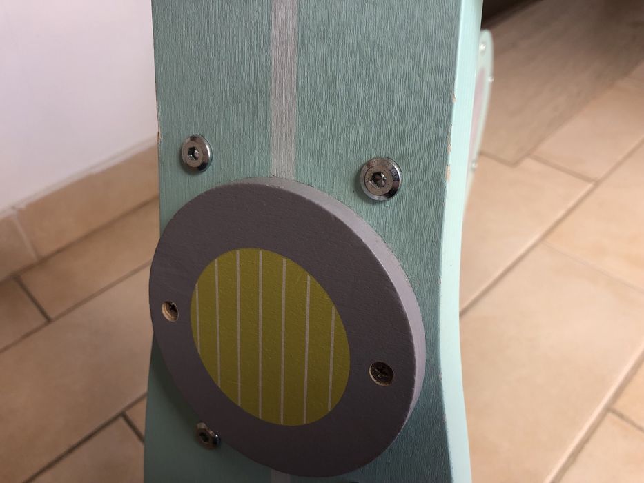 Bicicleta madeira sem pedais