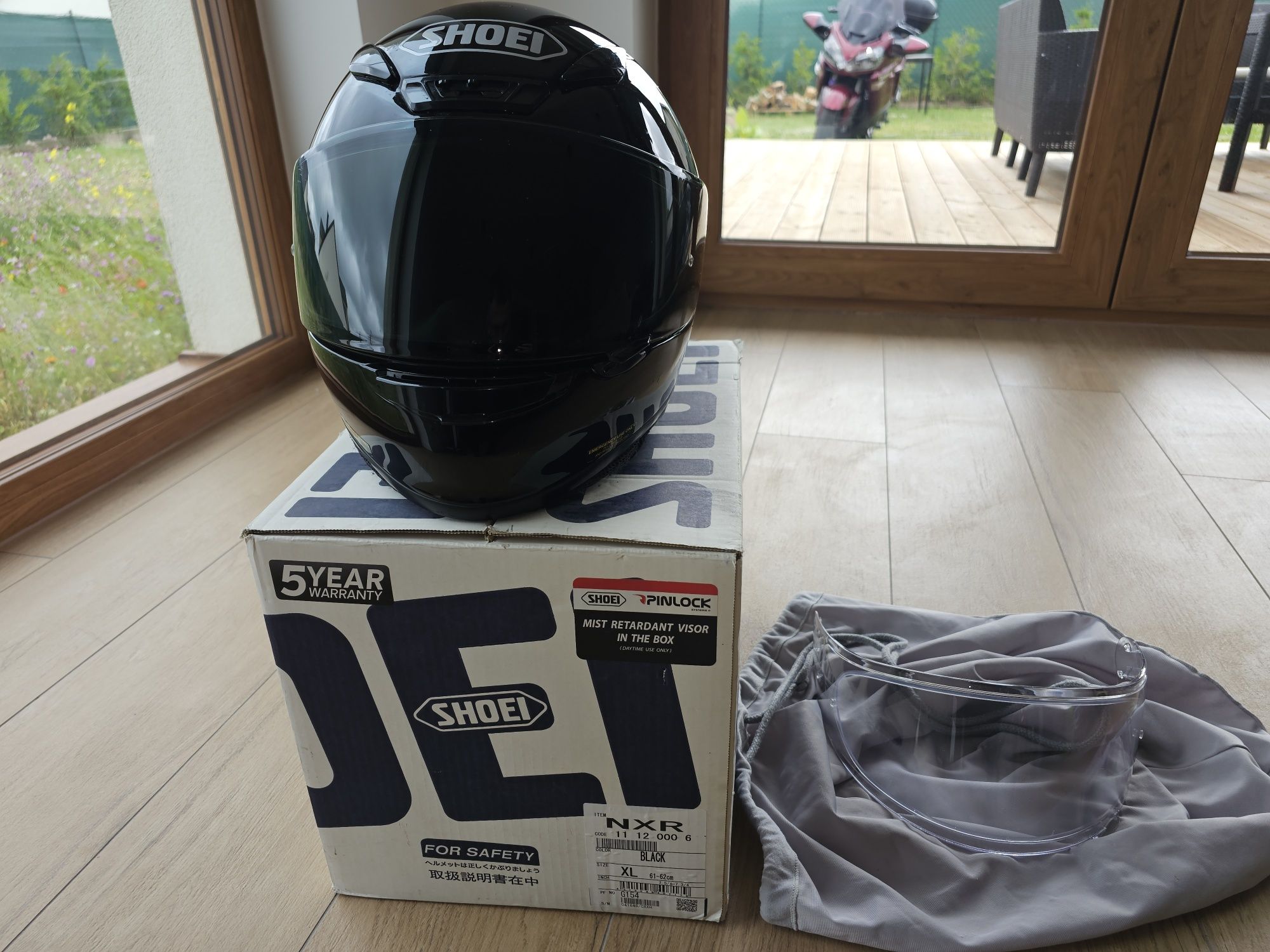 Shoei NXR kask motocyklowy XL czarny