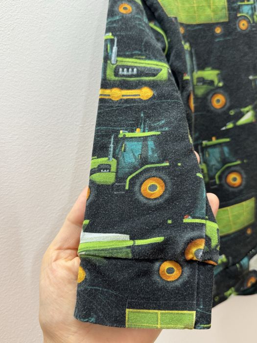 Bluzka bluza dresowa w traktory kombajny Mati Made 98 bawełniana