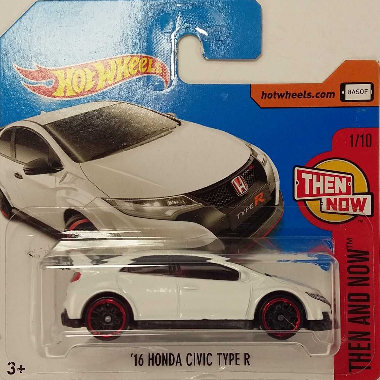 Hot Wheels 2017 Honda Civic Type R biały