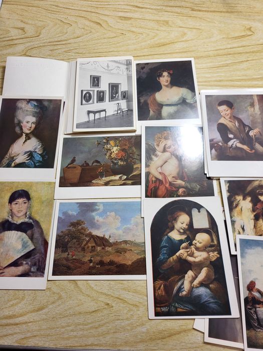 Набор открыток репродукций картин Английская живопись, Эрмитаж, СССР