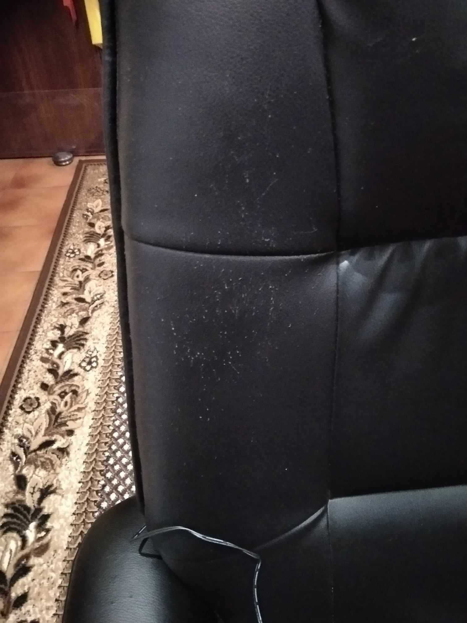Fotel masujący rozkładany wypoczynkowy czarny