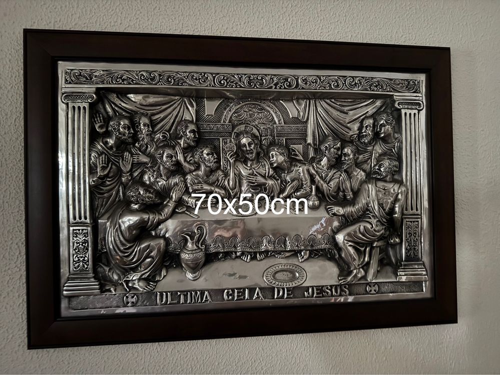 Quadros "A ultima ceia de jesus"
