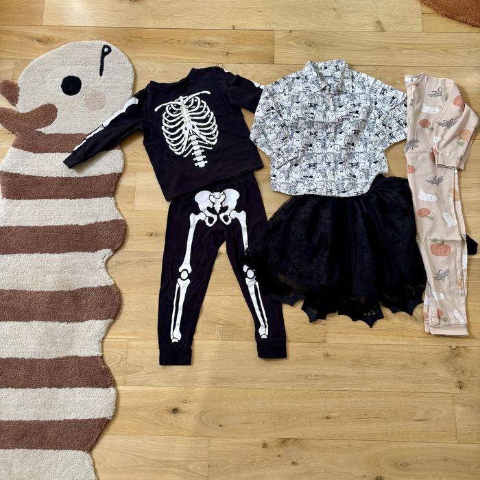 Zestaw ubran na Halloween 98/104 H&M i Lindex