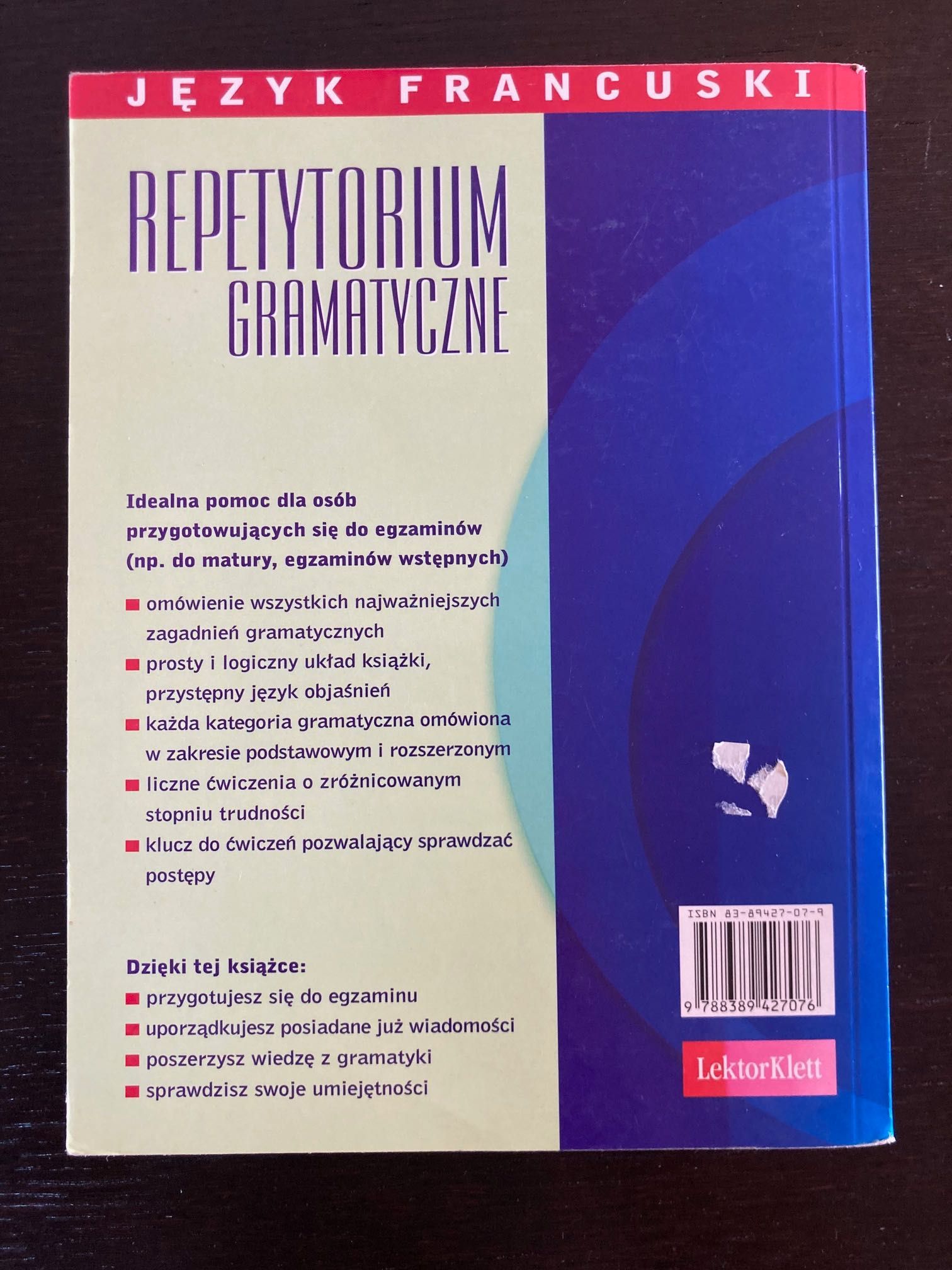 Katarzyna Kwapisz-Osadnik – Język Francuski: Repetytorium Gramatyczne