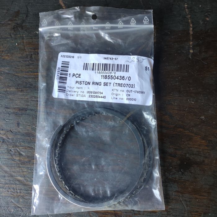 Pierścienie tłoka traktorek