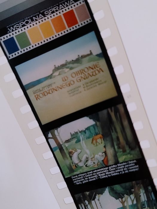 Bajka na kliszy W OBRONIE RODZINNEGO GNIAZDA bajki na Rzutnik PRL