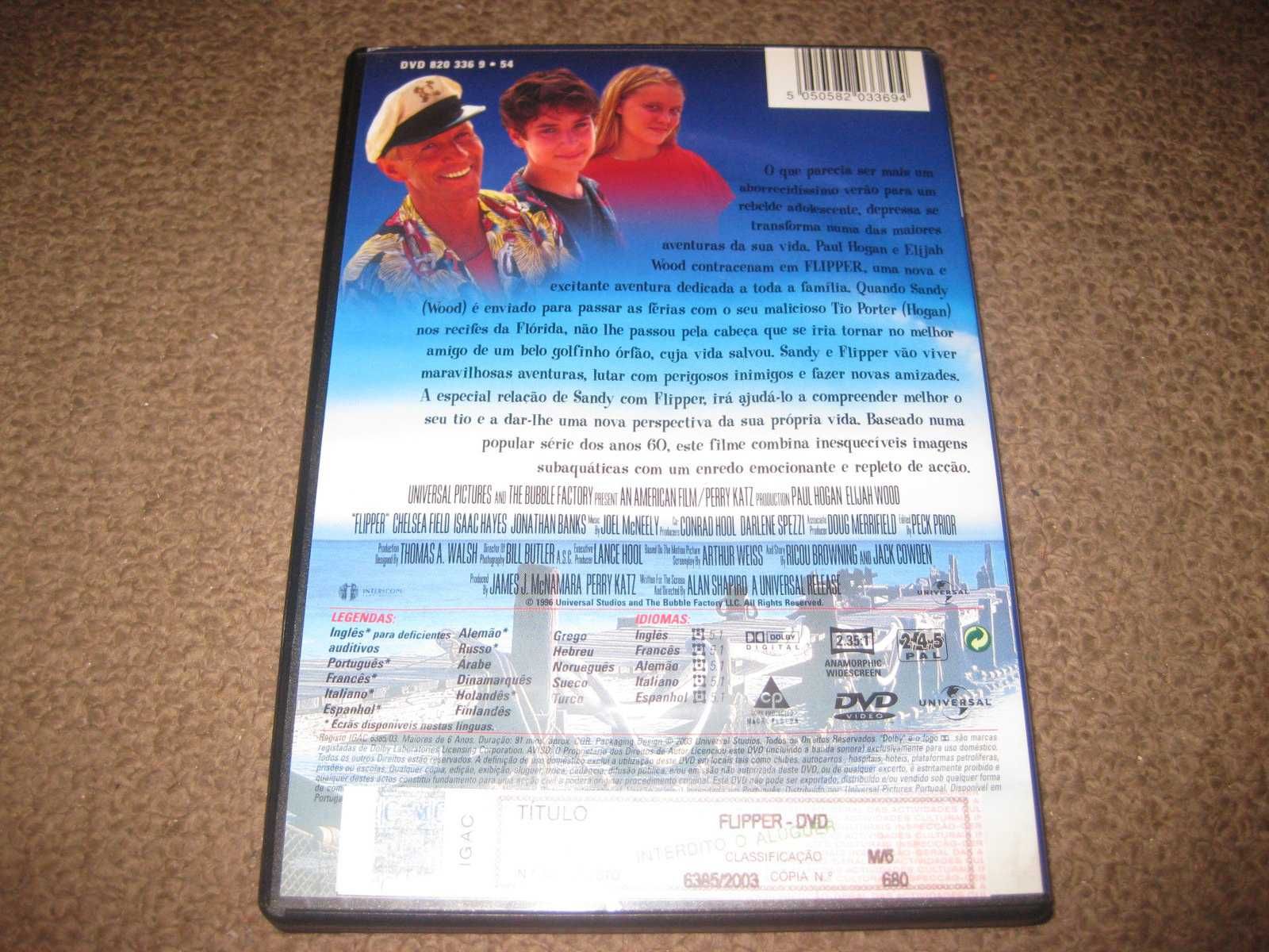 DVD "Flipper" com Paul Hogan/Raro!