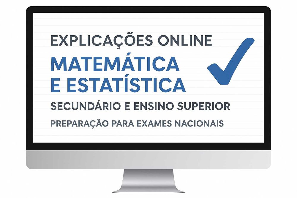 Explicações Online Matemática e Estatística - E. Secundário e Superior