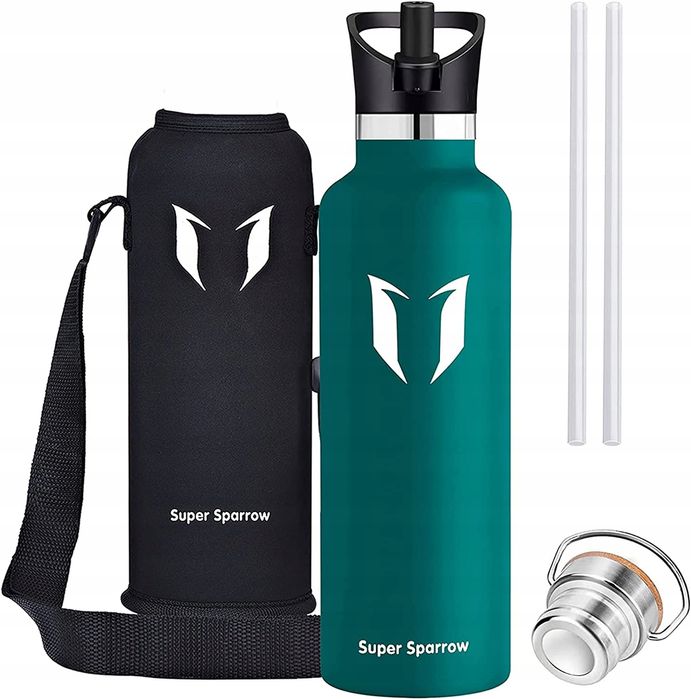 super sparrow butelka na wodę ze stali nierdzewnej o pojemności 1l