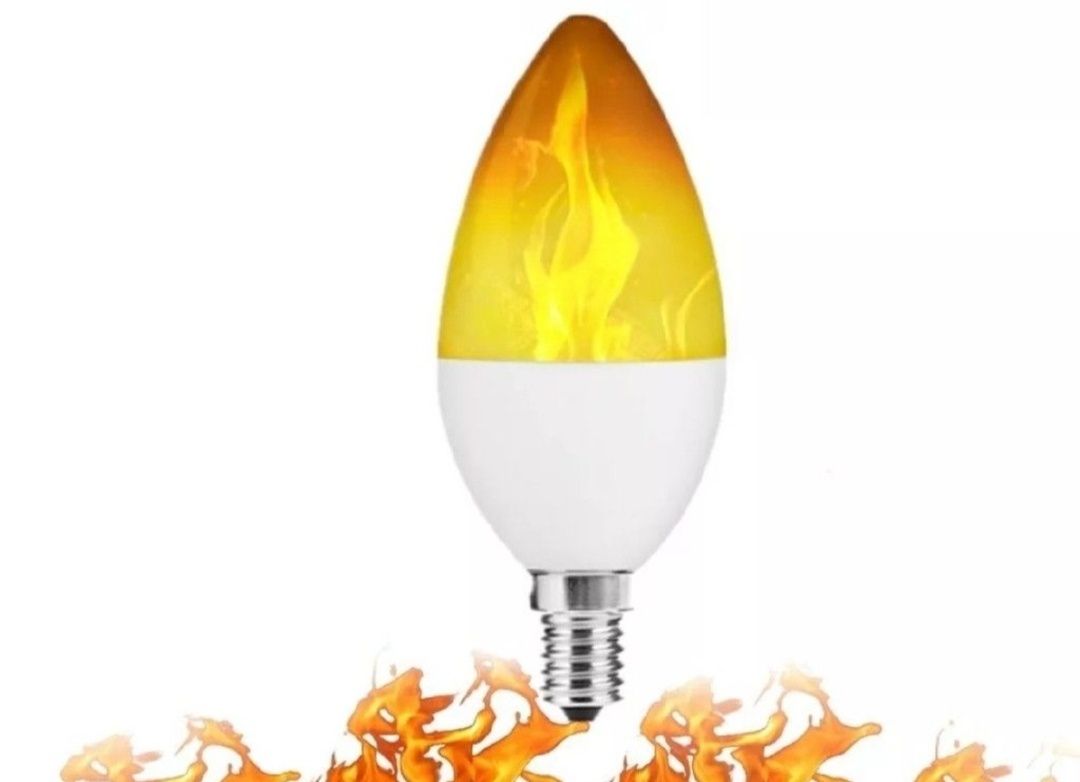 Żarówka LED, efekt płomienia