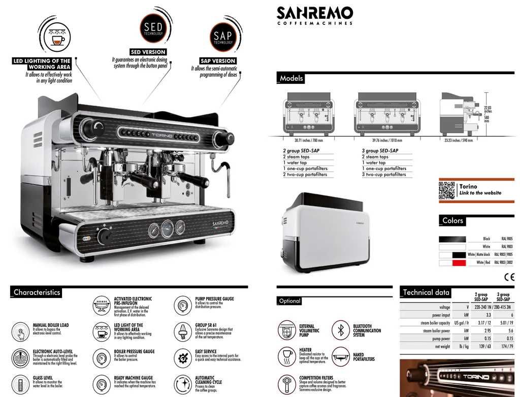 Máquina Café Profissional Sanremo Torino