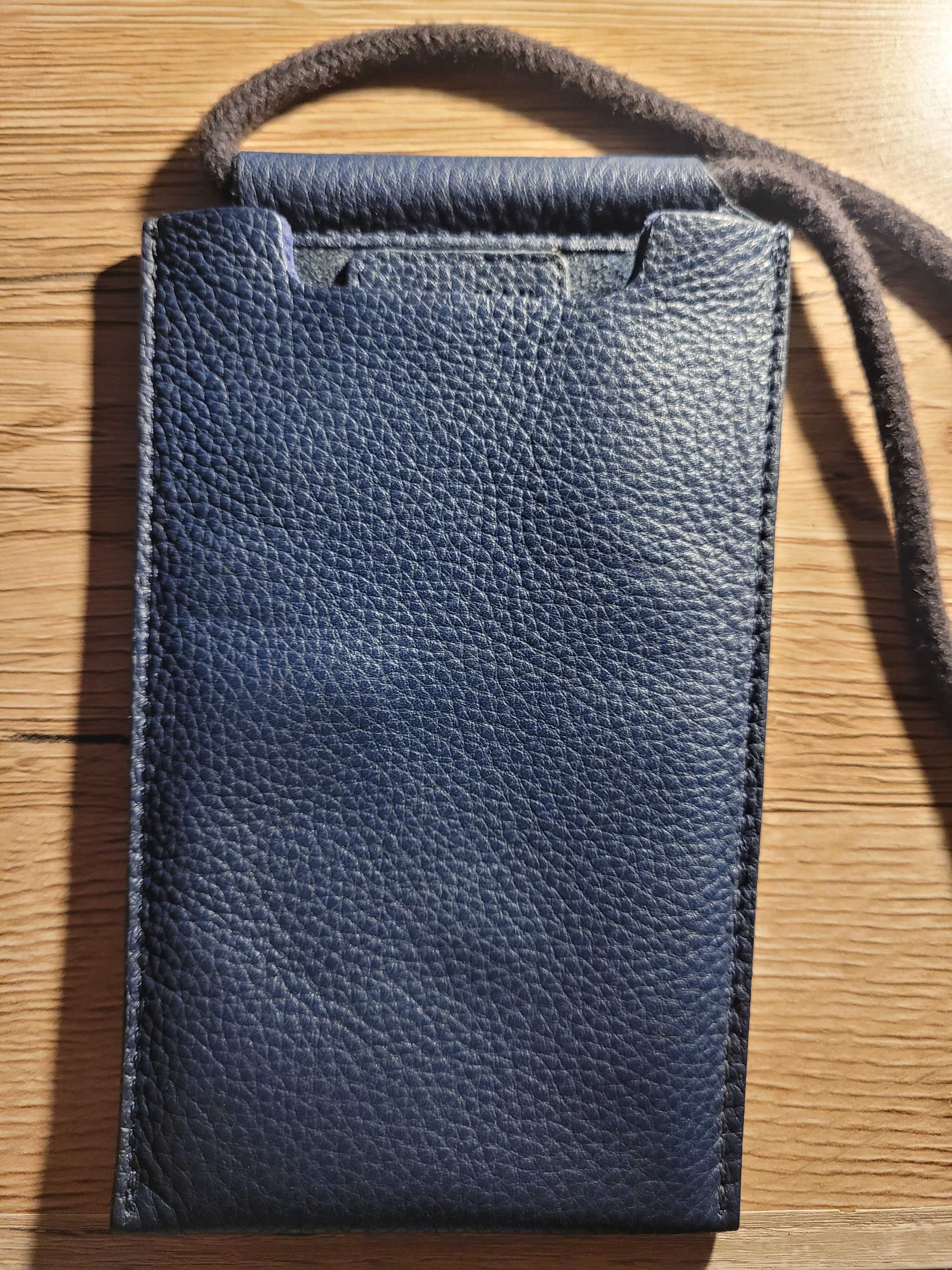 Etui kieszonka na telefon pokrowiec na telefon skórzany Zara