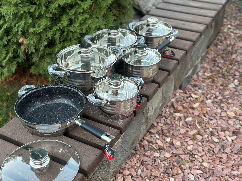Набор посуды, каструль 1️⃣2️⃣предметов из нержавеющей стали. Германия