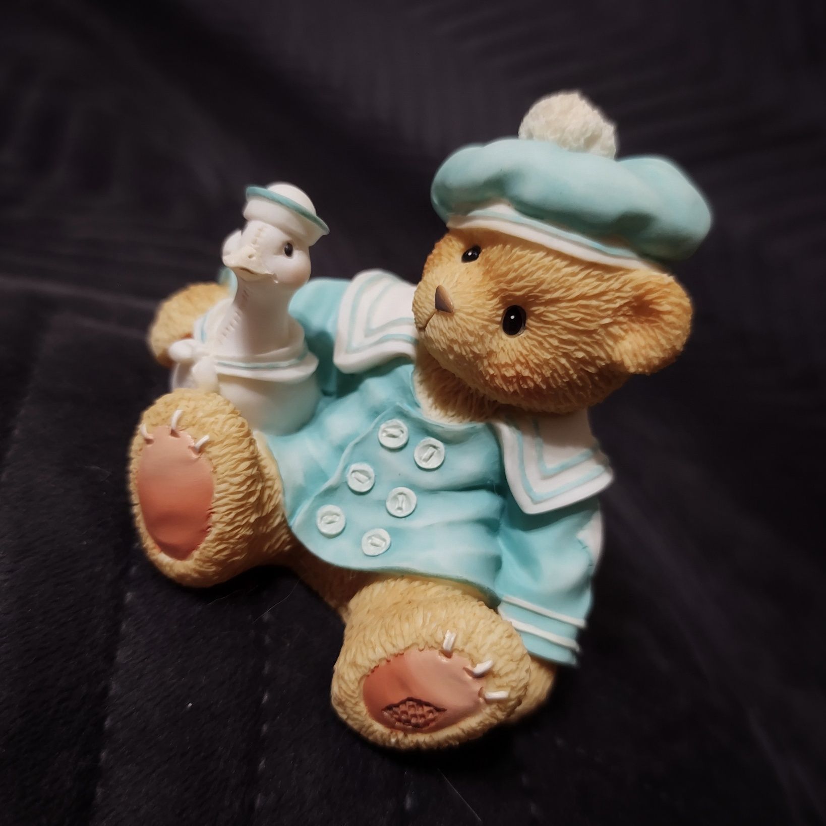 Piękna, ręcznie malowana figurka Miś / Cherished Teddies 1998 / Cole