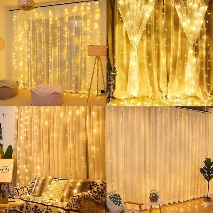 Гірлянда-штора від USB Гірлянда 2х2м Світлодіодна гирлянда 160 Led