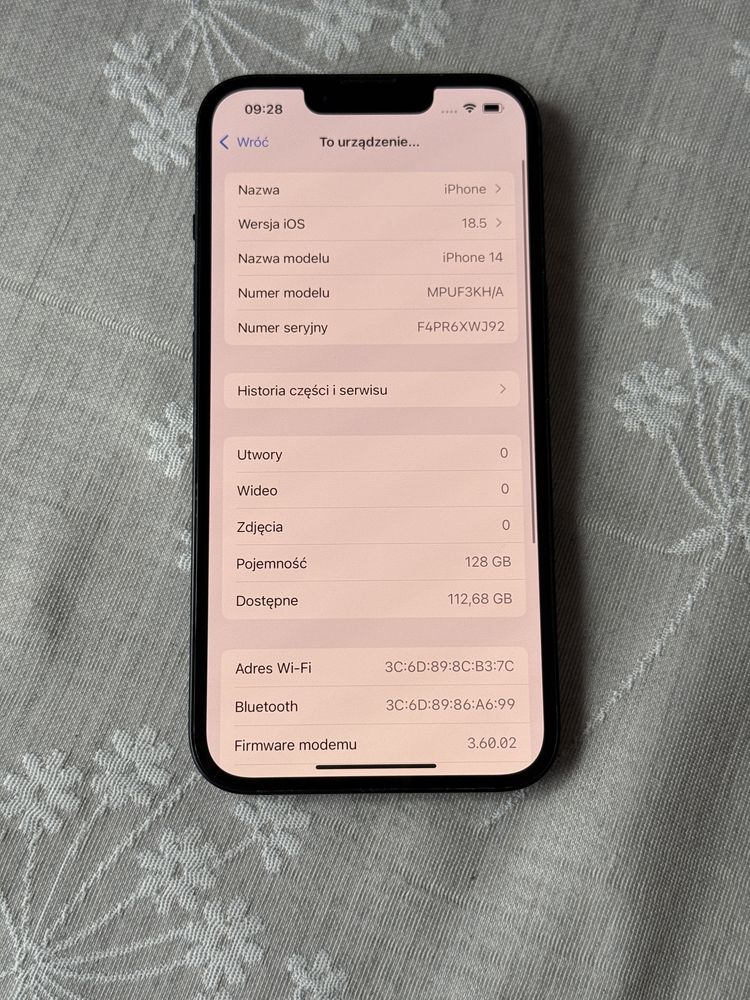 Iphone 14 128gb midnight