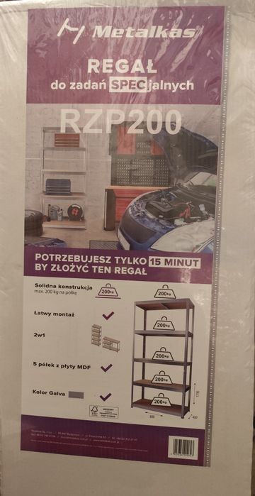 Nowy regał magazynowy metalkas