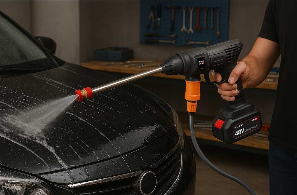 NOWA Myjka Ciśnieniowa Akumulatorowa Przenośna Do Okien Ogrodu Kostki