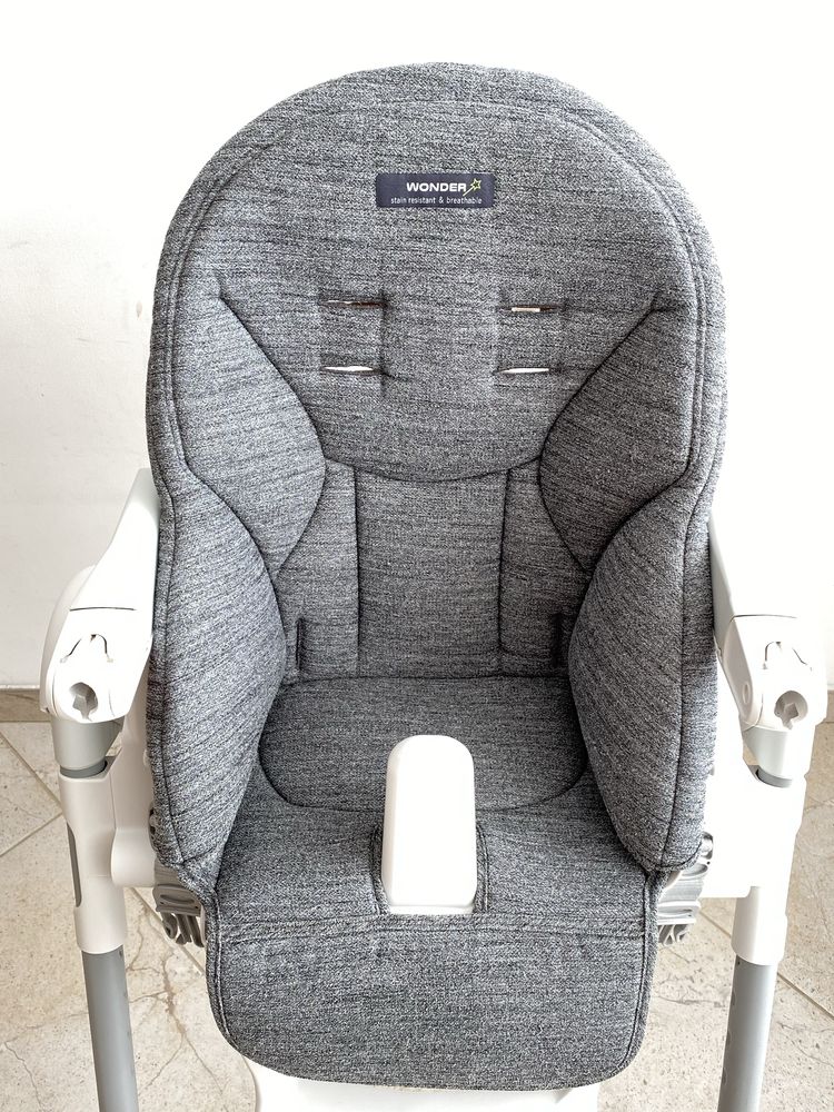 Стільчик для годування Peg Perego Prima Pappa Follow Me сірий