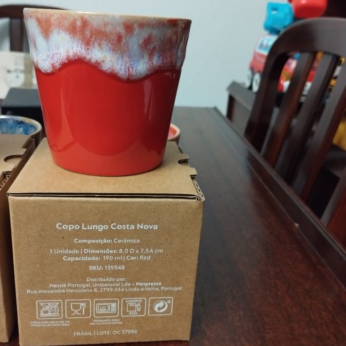 Copos/Chávenas de café Lungo Costa Nova da Nespresso