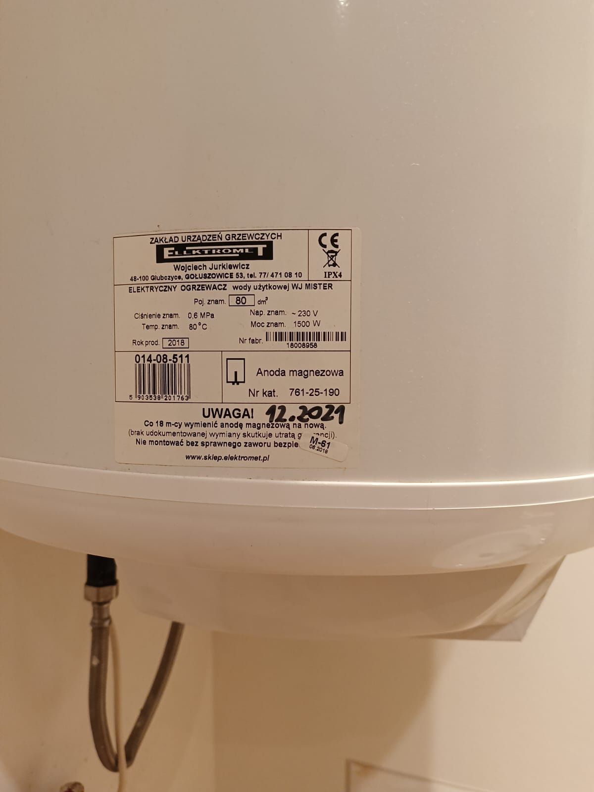Bojler elektryczny sprawny