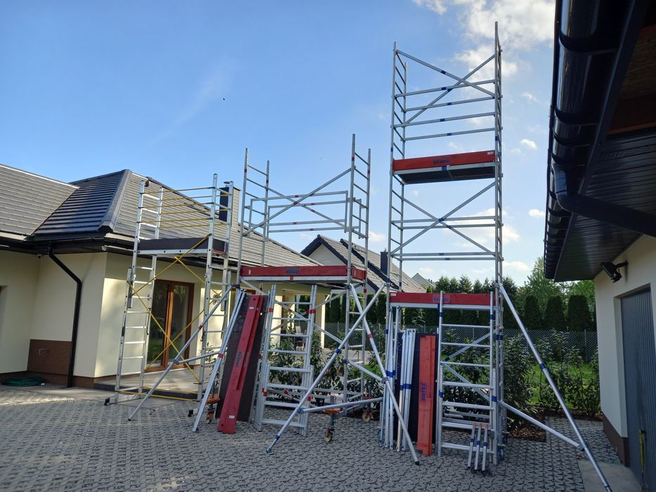 Rusztowanie Aluminiowe  3m, 5m, 7m, 9m.  Łódź  WYNAJEM   WYPOŻYCZALNIA