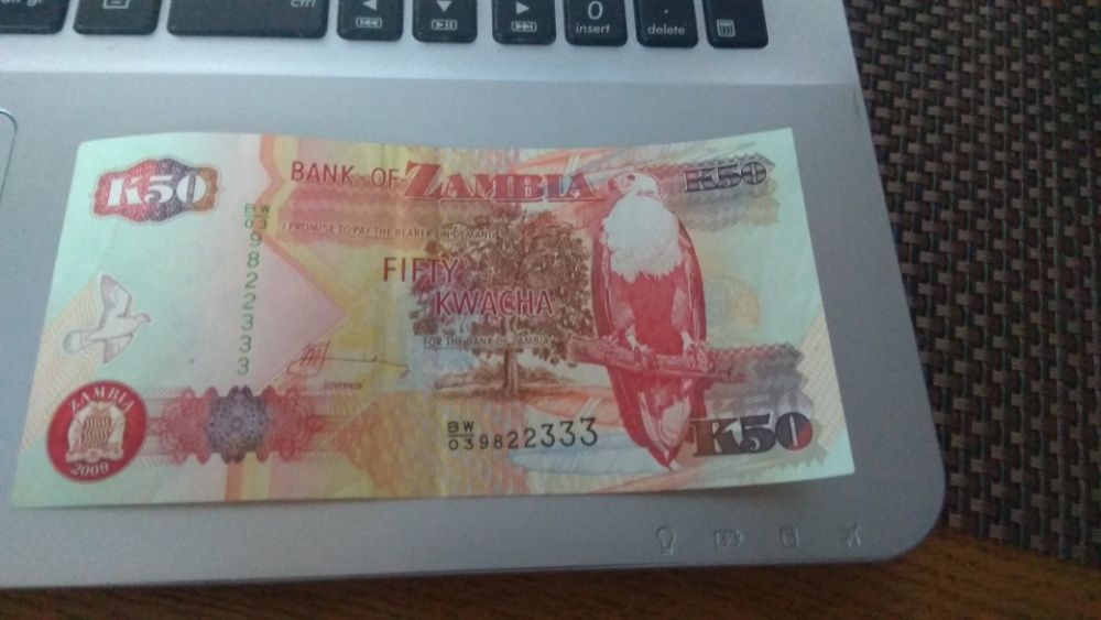 Banknoty Zambii Stan Kolekcjonerski Kwacha 50 2 sztuk okazja!