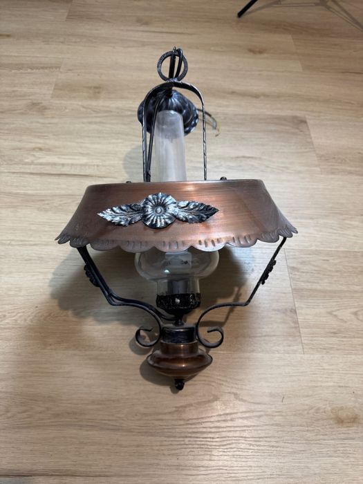 Klimatyczna lampa Rustykalna Miedziana