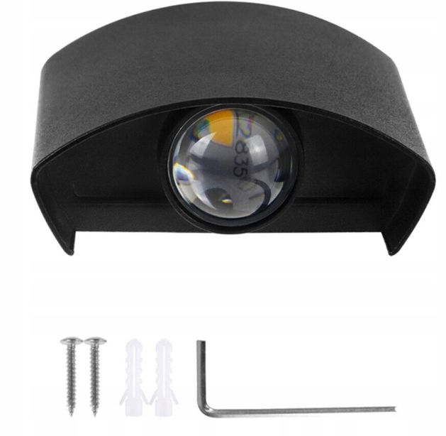 Lampa Kinkiet Wewnetrzny Zewnetrzny Led Góra Dół Ścienna B. Ciepła