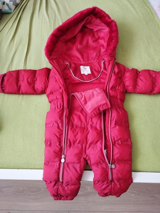 Kombinezon zimowy 80, 9-12 miesięcy + czapka